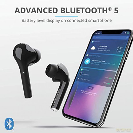 Słuchawki bezprzewodowe NIKA Touch Bluetooth czarne
