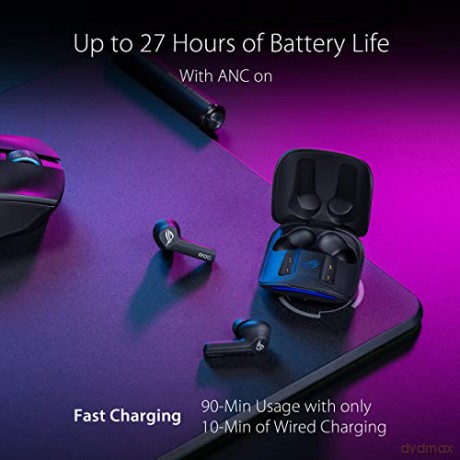 Słuchawki bezprzewodowe ROG Cetra True Wireless ANC/IPX4/BT czarne