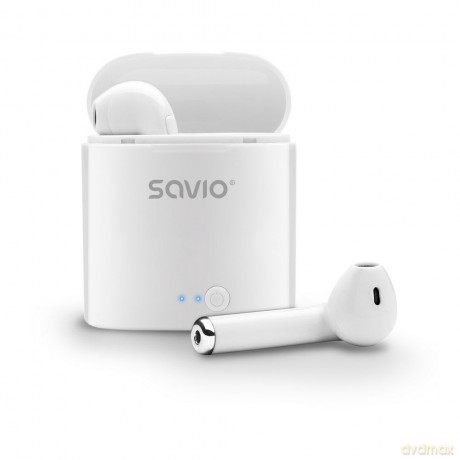 Słuchawki bezprzewodowe Savio TWS-01 BT 5.0 z mikrofonem i power bankiem