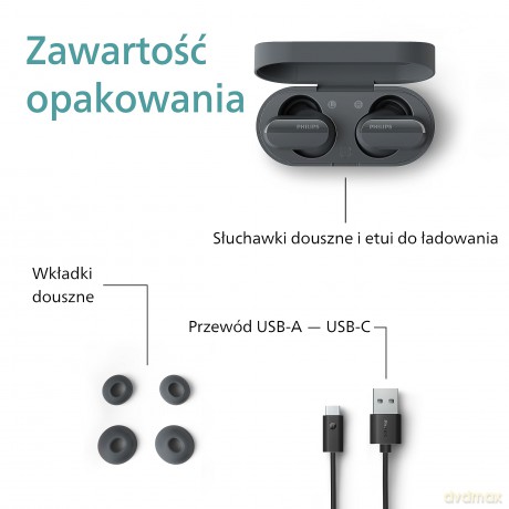 Słuchawki bezprzewodowe TAT3508BK/00