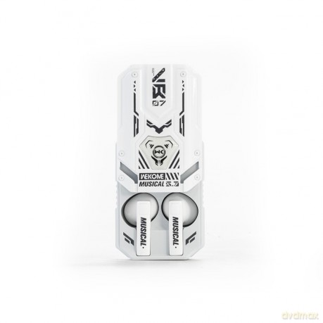 Słuchawki bezprzewodowe VB07 Mecha Series - Bluetooth V5.3 TWS z etui ładującym Białe