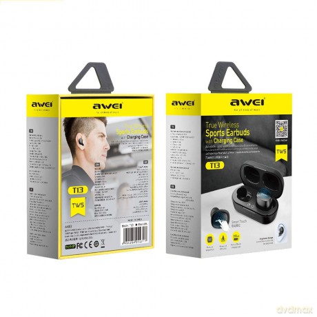 Słuchawki Bluetooth 5.0 T13 TWS + stacja dokująca Czarny