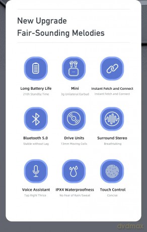 Słuchawki Bluetooth 5.0 T36 TWS + stacja dokująca Białe