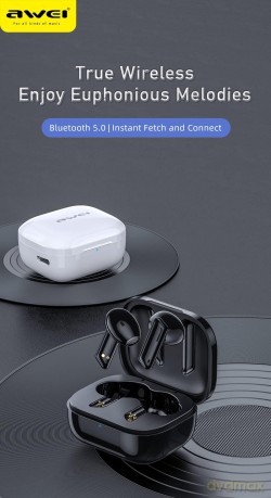 Słuchawki Bluetooth 5.0 T36 TWS + stacja dokująca Białe