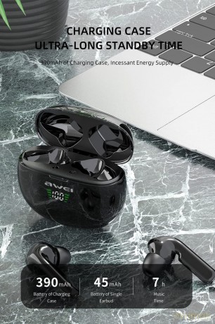Słuchawki Bluetooth 5.0 TWS T15P Czarne