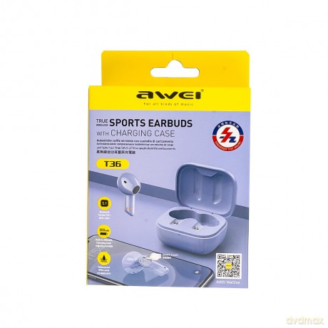 Słuchawki Bluetooth 5.1 T36 TWS Fioletowe