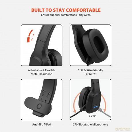 Słuchawki Bluetooth call center AC864