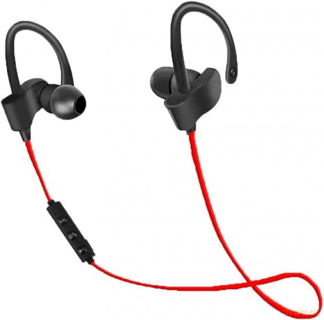 Słuchawki Bluetooth sportowe Czarno-czerwone