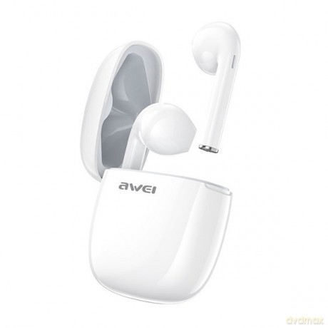 Słuchawki Bluetooth T28 TWS+stacja dokująca Białe