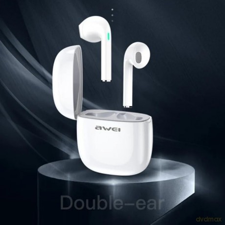 Słuchawki Bluetooth T28 TWS+stacja dokująca Białe