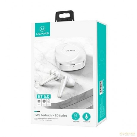 Słuchawki Bluetooth TWS 5.0 SD Series białe BHUSD01