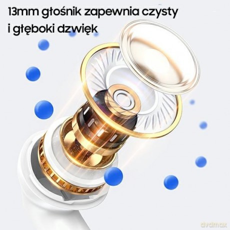 Słuchawki Bluetooth TWS 5.2 NX10 Series Dual microfon białe