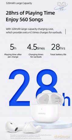 Słuchawki Bluetooth TWS 5.2 NX10 Series Dual microfon białe