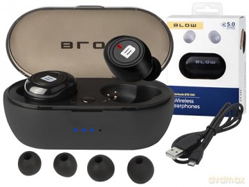 Słuchawki BTE 100 Bleutooth Earbuds czarne