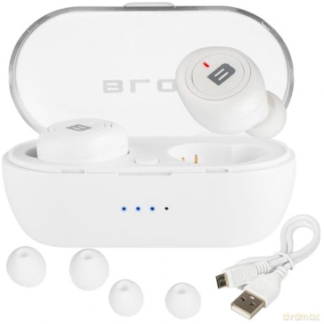 Słuchawki BTE100 Earbuds Bluetooth Białe