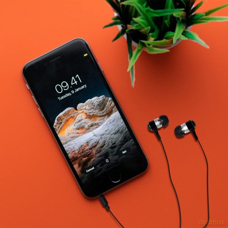 Słuchawki do Mp3/telefonu, douszne - czarne