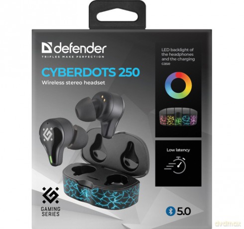 Słuchawki douszne bezprzewodowe CYBERDOTS 250 Gamingowe