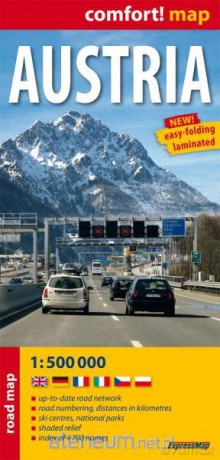 Comfort! map Austria road map 1:500 000 [KSIĄŻKA]
