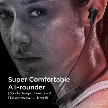 Słuchawki douszne bluetooth HE01 czarne
