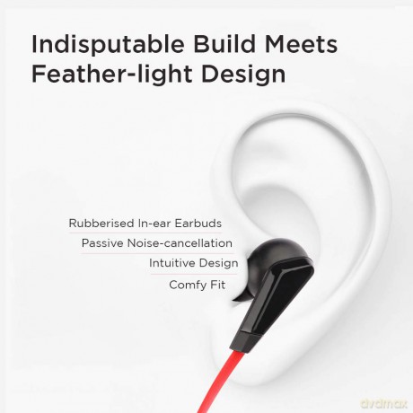 Słuchawki douszne bluetooth HE01 czerwone