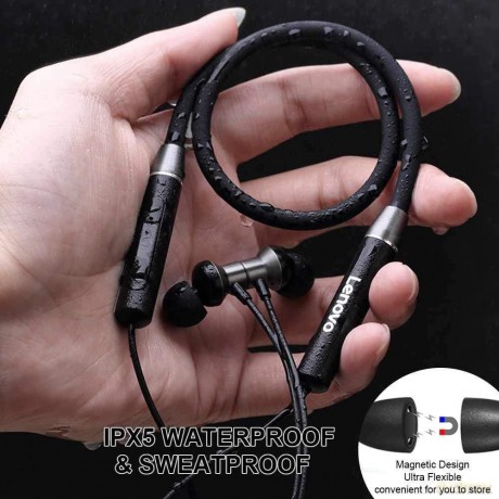 Słuchawki douszne Bluetooth HE05 czarne