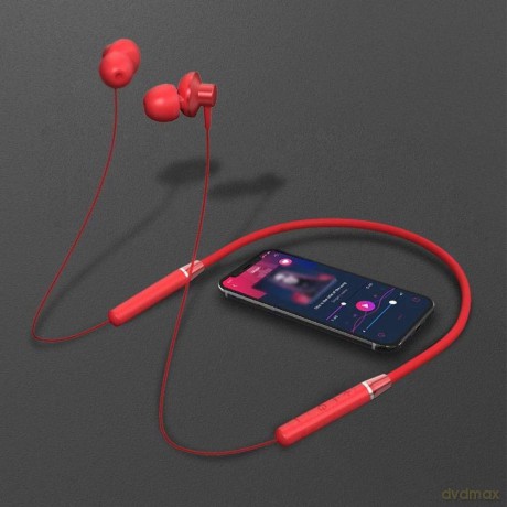 Słuchawki douszne Bluetooth HE05 czerwone