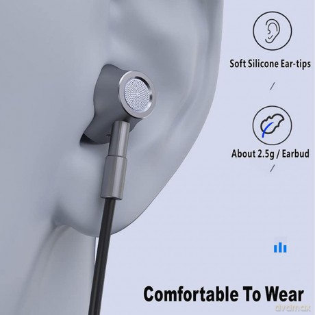 Słuchawki douszne Bluetooth HE06 czarne