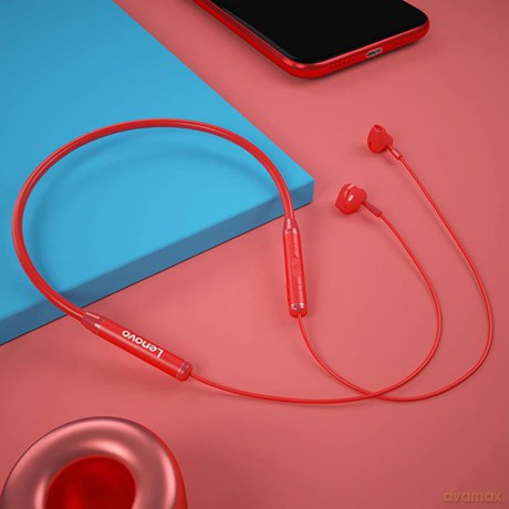 Słuchawki douszne Bluetooth HE06 czerwone