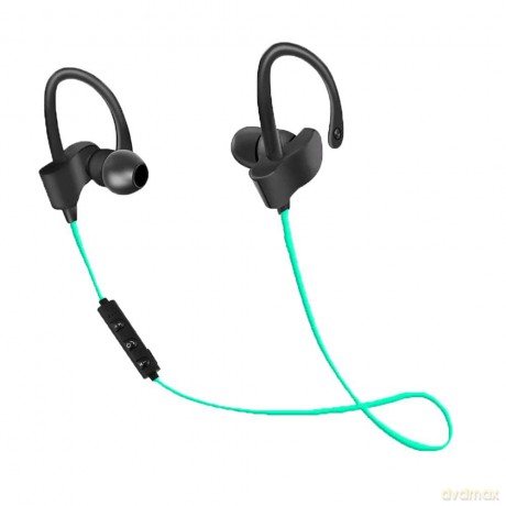 Słuchawki douszne Bluetooth sportowe Czarno-zielone