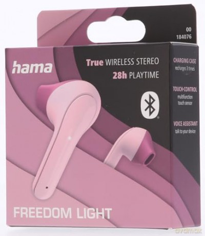 Słuchawki douszne BT TW Freedom Light różowy