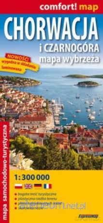 Comfort! map Chorwacja i Czarnogóra 1:300 000 [KSIĄŻKA]