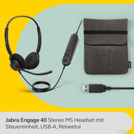 Słuchawki Engage 40 (Inline Link)USB-A MS Stereo