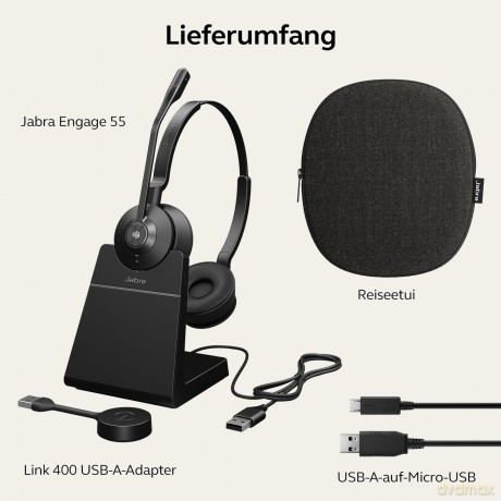 Słuchawki Engage 55 Stereo USB-A, MS, Stand, EM/AP