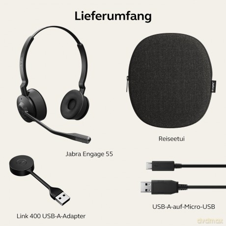 Słuchawki Engage 55 Stereo USB-A, UC, EMEA/APAC