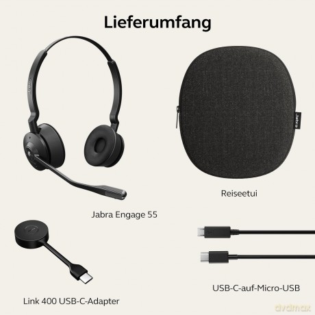 Słuchawki Engage 55 Stereo USB-C, MS, EMEA/APAC