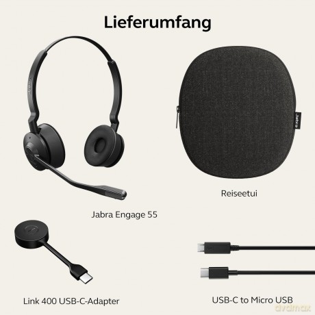 Słuchawki Engage 55 Stereo USB-C, UC, EMEA/APAC