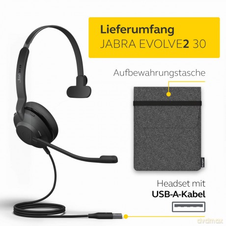 Słuchawki Evolve2 30 USB-A UC Mono