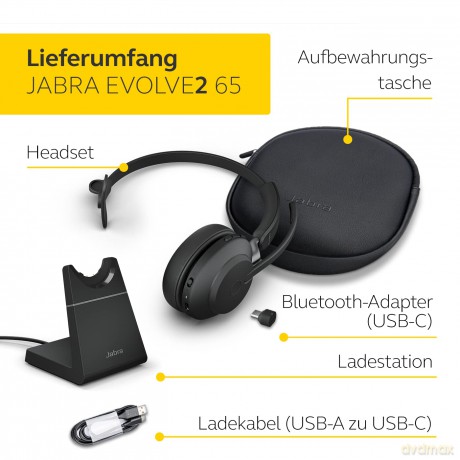 Słuchawki Evolve2 65 Stand Link380c MS Mono czarny
