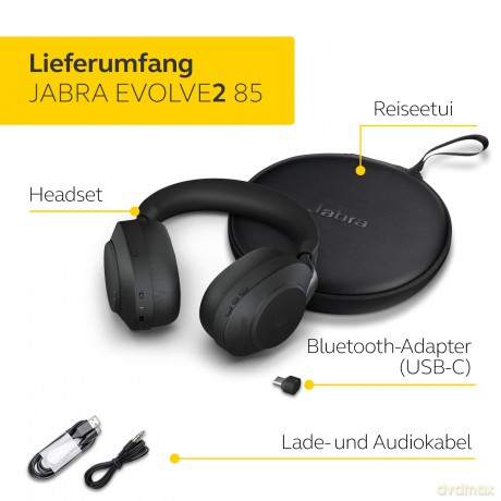 Słuchawki Evolve2 85 Link380c UC Stereo Black