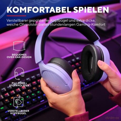 Słuchawki GXT489P FAYZO PURPLE