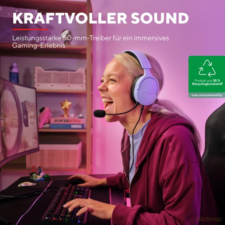 Słuchawki GXT489P FAYZO PURPLE