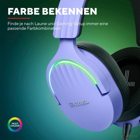 Słuchawki GXT490P FAYZO 7.1 USB fioletowe