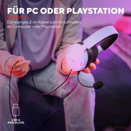 Słuchawki GXT490P FAYZO 7.1 USB fioletowe