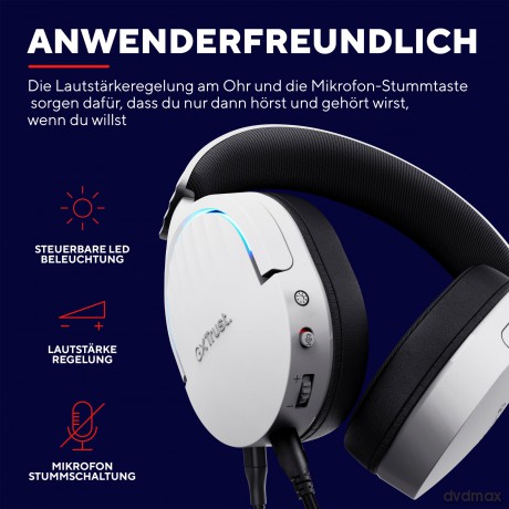 Słuchawki GXT490W FAYZO 7.1 USB białe