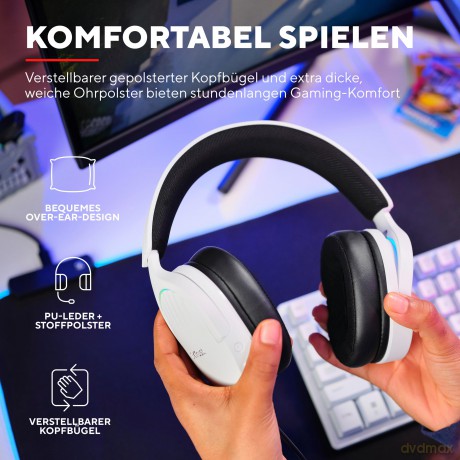 Słuchawki GXT490W FAYZO 7.1 USB białe