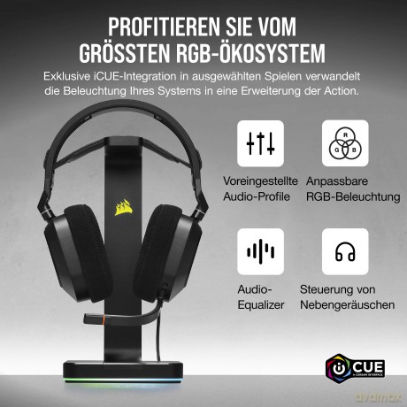 Słuchawki HS80 RGB USB Carbon