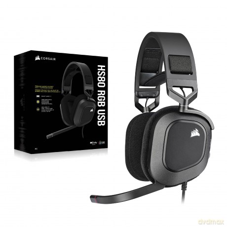 Słuchawki HS80 RGB USB Carbon