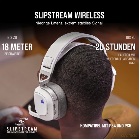 Słuchawki HS80 RGB USB Wired White