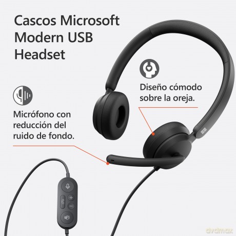 Słuchawki MS Modern USB Headset Blk 6ID-00014