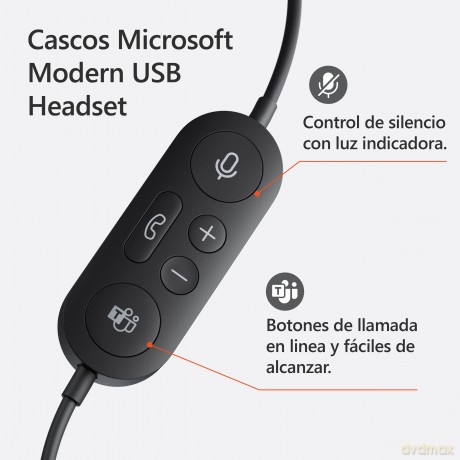Słuchawki MS Modern USB Headset Blk 6ID-00014